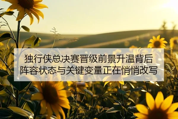 独行侠总决赛晋级前景升温背后 阵容状态与关键变量正在悄悄改写